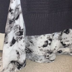 NWOT Purple/Gray Simple Vera Sweater size L never worn